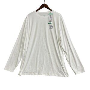 NEW Hang Ten Men's XL White Long Sleeve Shirt UV Protection UPF 50 Outdoor